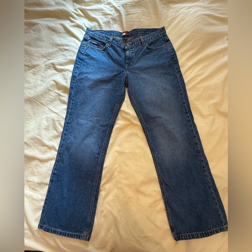 Tommy Hilfiger low rise wide leg jeans